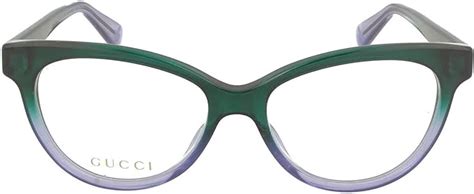 Gucci Gucci Logo GG 0373O 004 Green Plastic Cat Eye 